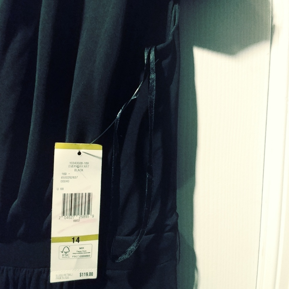 Evan-Picone Mini Dress(Black) - Picture 3 of 7